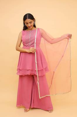 Fusionic light-pink  readymade-suits With Dupatta 1