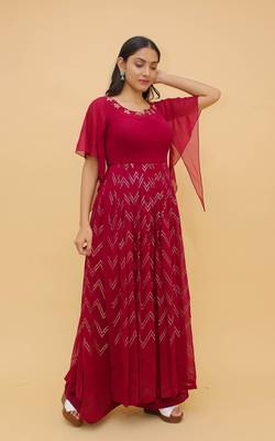 Fusionic raspberry  readymade-suits With Dupatta 2