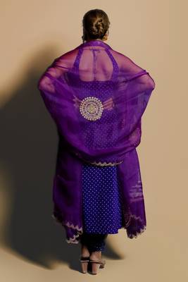Fusionic purple sequins_work readymade-suits With Dupatta 3