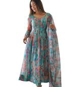 Fusionic Chiku Color Ethnic wear Gown Set