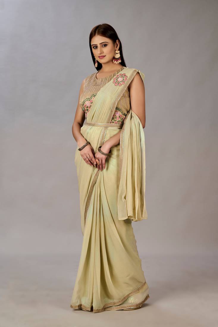 Women Ready To Wear Stitched Blouse With Embroidery And Sequins Work