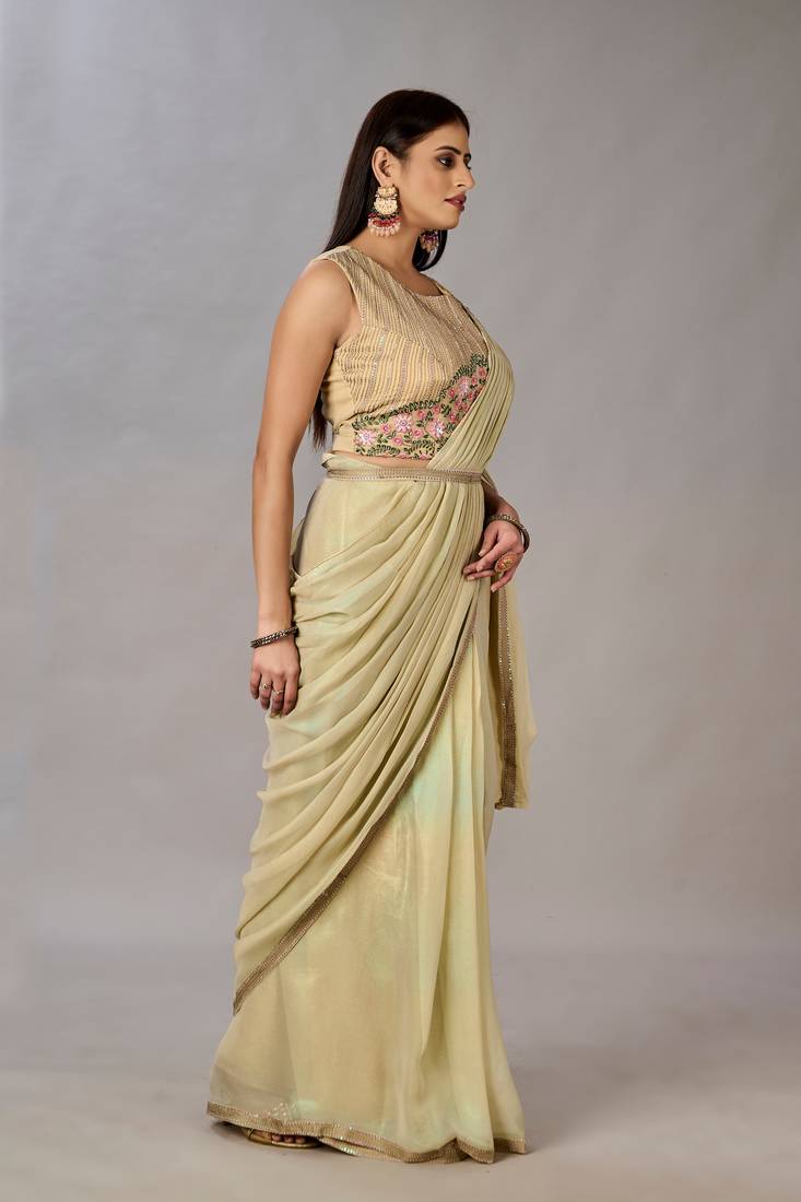 Women Ready To Wear Stitched Blouse With Embroidery And Sequins Work