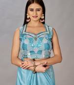 Women Ready To Wear Stitched Blouse With Embroidery And Sequins Work