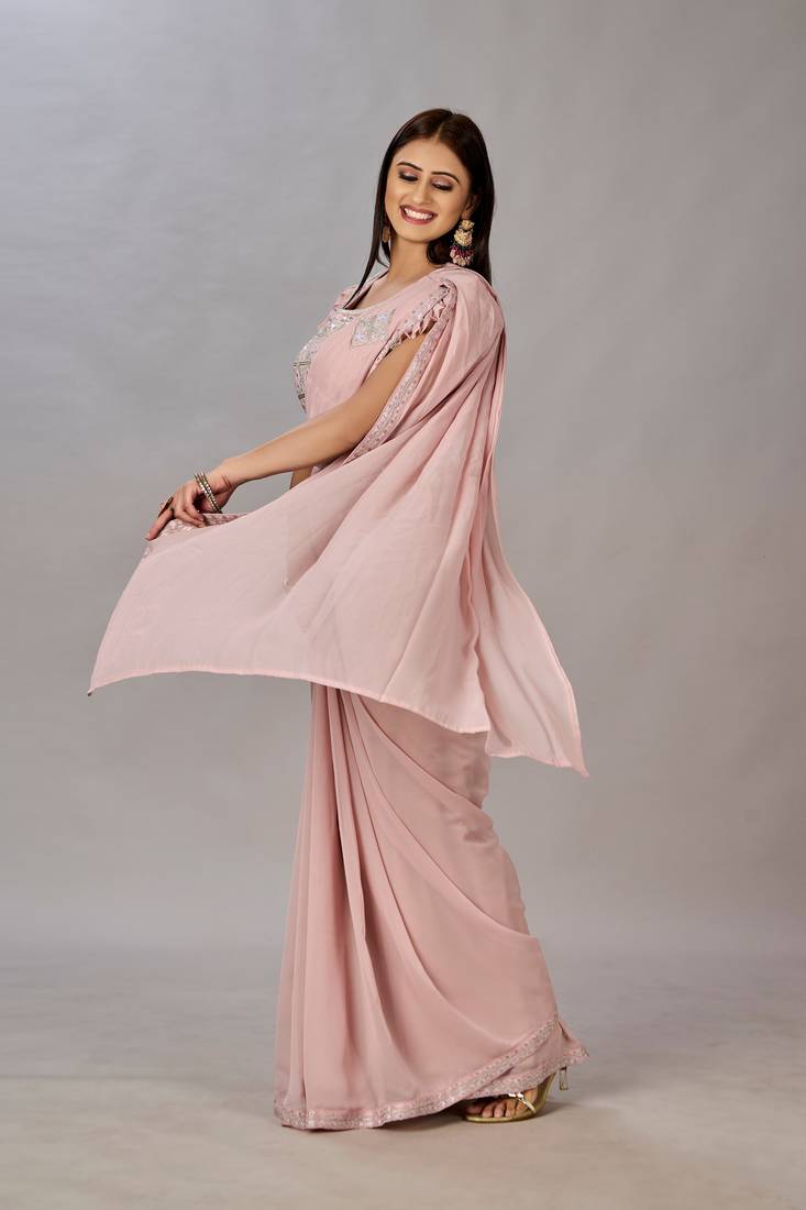 Women Ready To Wear Stitched Blouse With Embroidery And Sequins Work