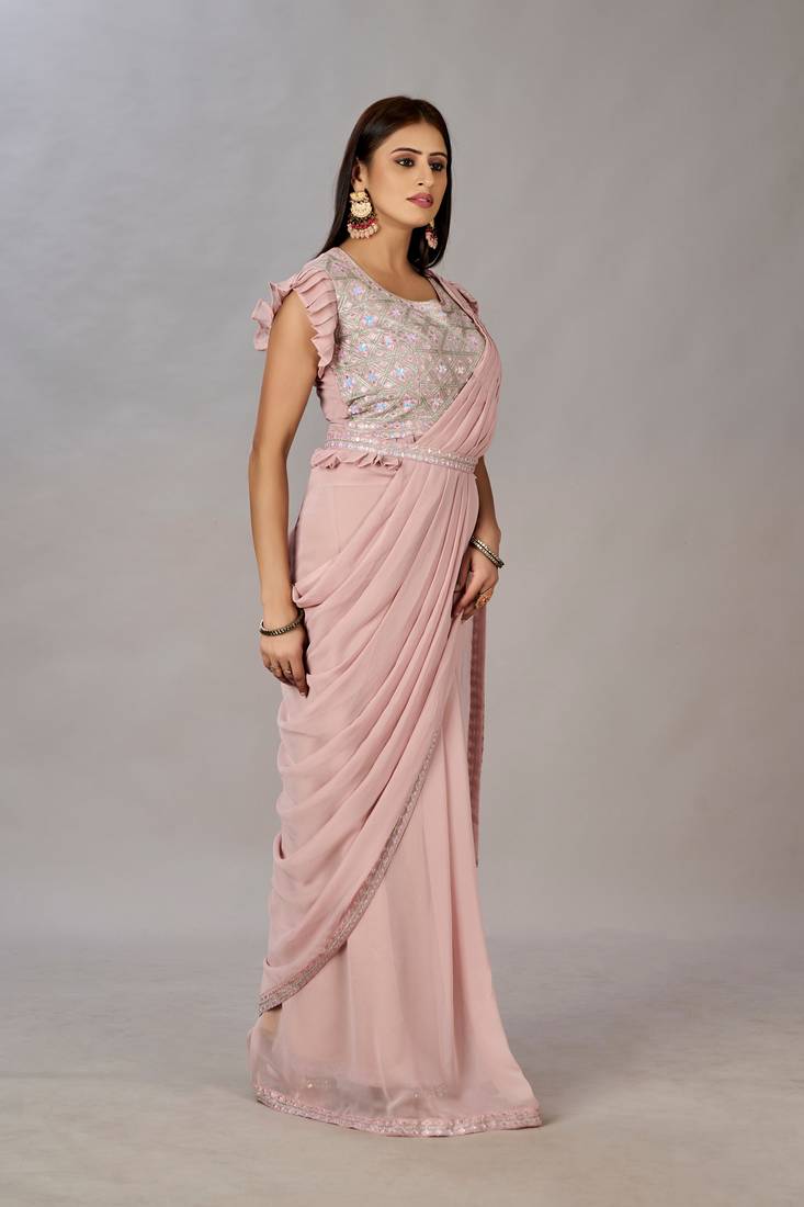 Women Ready To Wear Stitched Blouse With Embroidery And Sequins Work