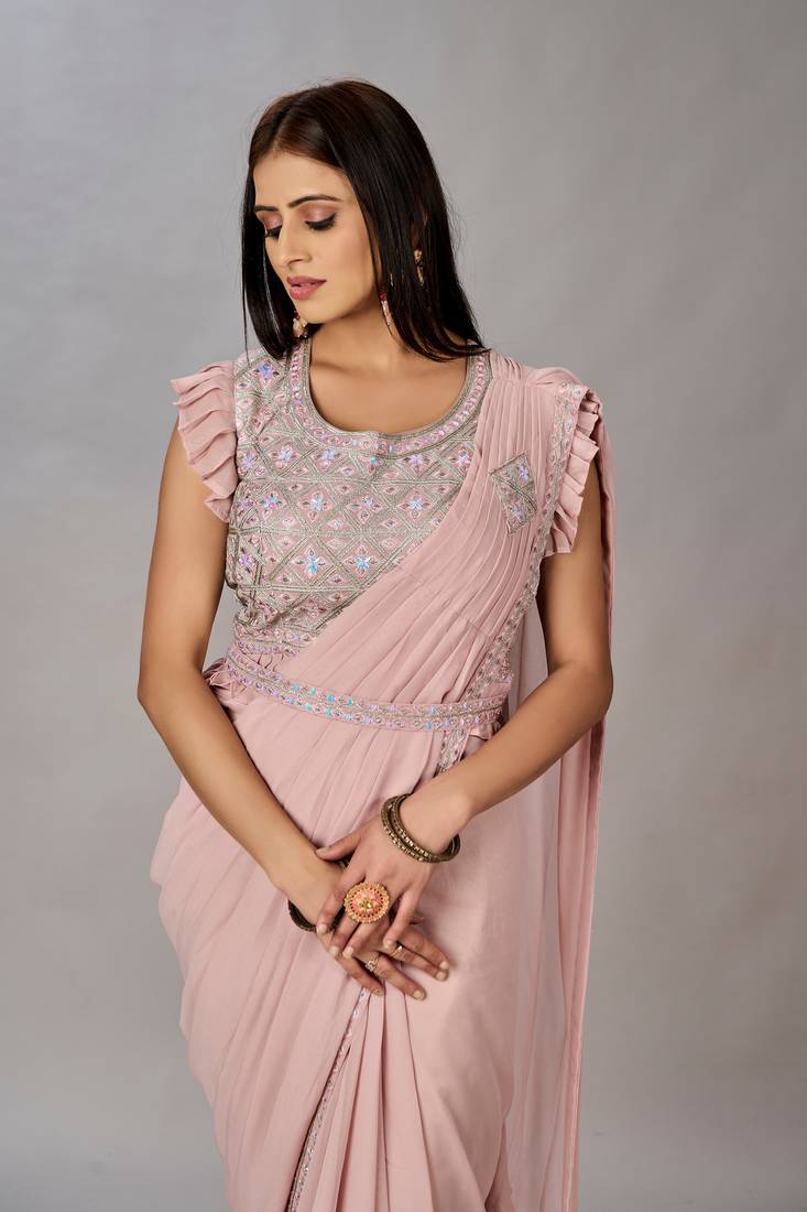 Women Ready To Wear Stitched Blouse With Embroidery And Sequins Work