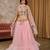 Women's Heavy Embroidery & Sequins Work With Latkan Lehenga Choli