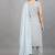 PARI The Fashion Studio Women's Liva Viscose Silver Grey Kurta Pant Set With Dupatta