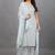 PARI The Fashion Studio Women's Liva Viscose Silver Grey Kurta Pant Set With Dupatta