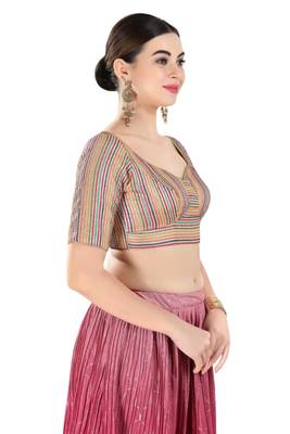 Padded Georgette Sweatheart Neck Blouse 4