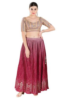 Padded Georgette Sweatheart Neck Blouse 5