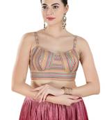 Padded Georgette Square Neck Blouse