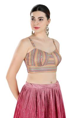 Padded Georgette Square Neck Blouse 4