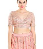 Padded Georgette V-Neck Blouse