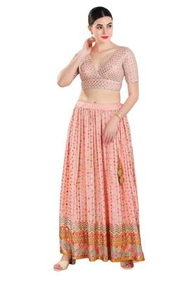 Padded Georgette V-Neck Blouse 5