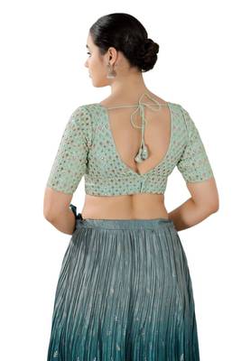 Padded Georgette V-Neck Blouse 2