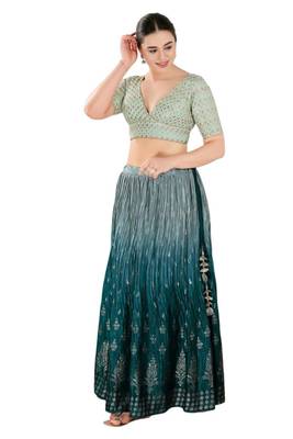 Padded Georgette V-Neck Blouse 5