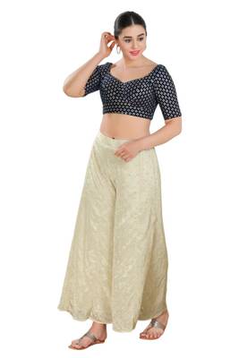 Padded Velvet Sweatheart Neck Blouse 5