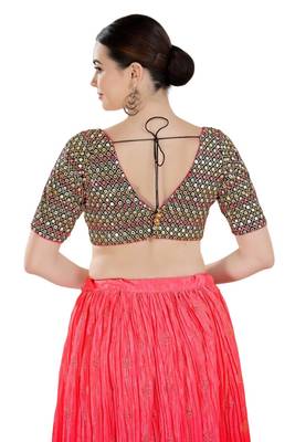 Padded Georgette V-Neck Blouse 2