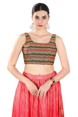 Padded Georgette Square Neck Blouse 1