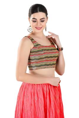 Padded Georgette Square Neck Blouse 4