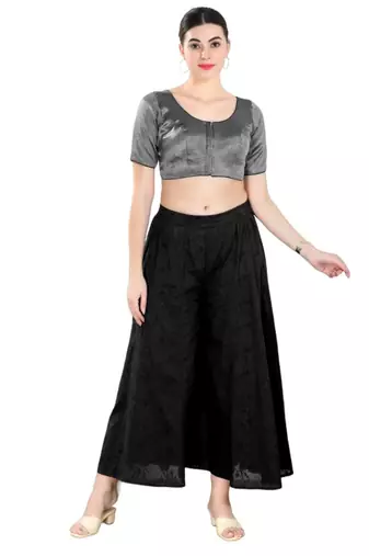 Padded Shimmer Square Neck Blouse