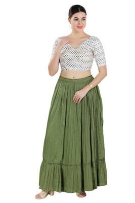 Padded Georgette V-Neck Blouse 5