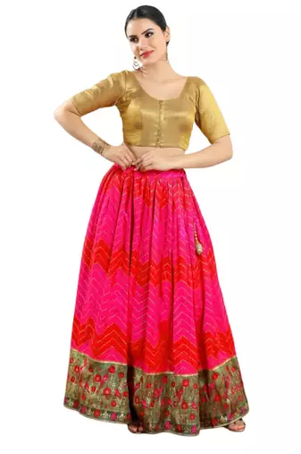 Padded Shimmer Round Neck Blouse