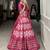 Pink Color Tussar Silk With Leheriya With Foil Print Lehenga Choli For Women