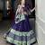 Navy Blue Color Dola Silk Patola & Bandhej Print Lehenga Choli With Unstitched Blouse And Dupatta