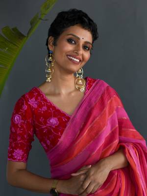 Suta Multicolor Striped Pure Cotton Saree Without Blouse 5