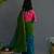 Suta Green Cotton Acrylic Solid Saree