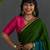 Suta Green Cotton Acrylic Solid Saree