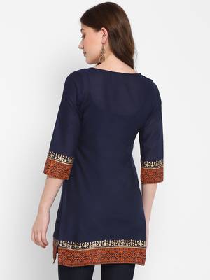 Women cotton printed straight  kurta 2