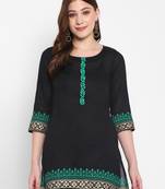 Women cotton printed straight  kurta