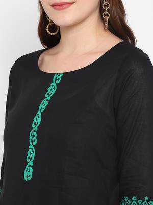 Women cotton printed straight  kurta 5