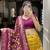 Mustard Colour Tussar Silk With Patola Print Foil Work and Gotta Patti Lace Border Lehenga Choli