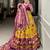 Mustard Colour Tussar Silk With Patola Print Foil Work and Gotta Patti Lace Border Lehenga Choli