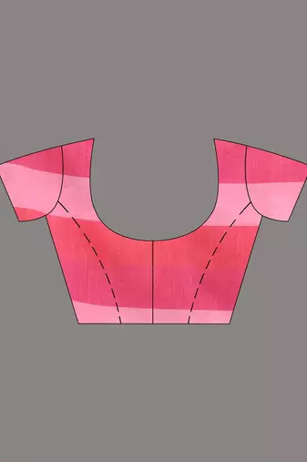 Pink Cotton Colorblocked Handwoven Soft Saree