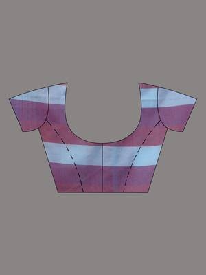 Multicolor Cotton Colorblocked Handwoven Soft Saree 7