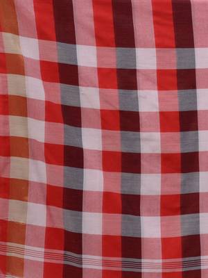 Multicolor Cotton Colorblocked Handwoven Soft Saree 5