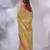 Yellow Tissue Handwoven Saree With Zari Woven Temple Borders