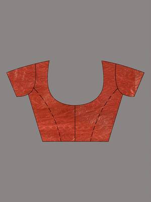 Red Silk Blend Handwoven Soft Saree With Ethnic Motifs 6