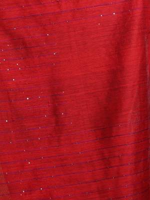 Green Handwoven Cotton Blend Soft Saree With Texture Pattern 5