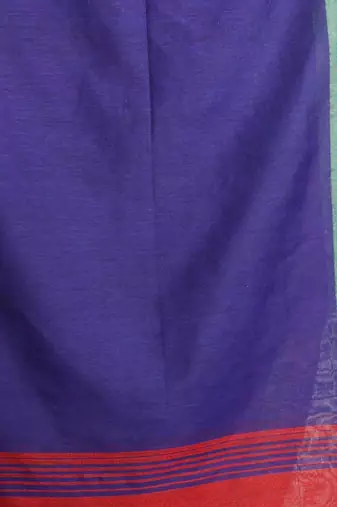 Red Cotton Handwoven Soft Saree With Dual Borders