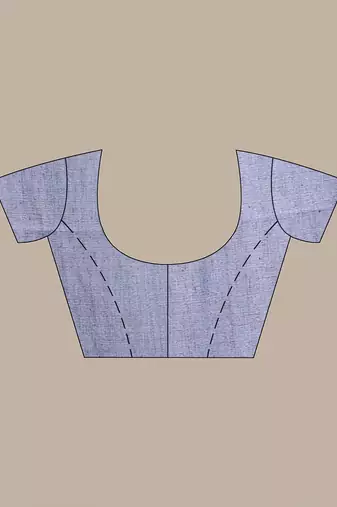 Grey Cotton Handwoven Soft Saree With Zari Borders
