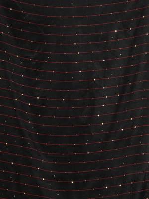 Black Cotton Handwoven Soft Saree With Sequin Work 5