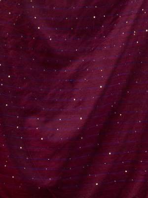 Purple Cotton Handwoven Soft Saree With Sequin Work 5