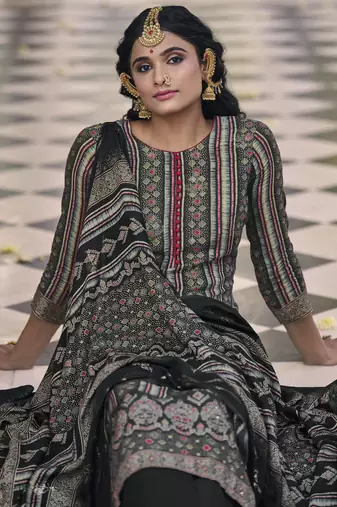 multiColormuslin digital printed dress material