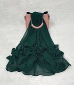 Ana light weight breathable soft georgette bottle green hijab